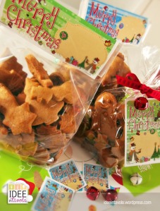 Confezione regalo natalizia per biscotti